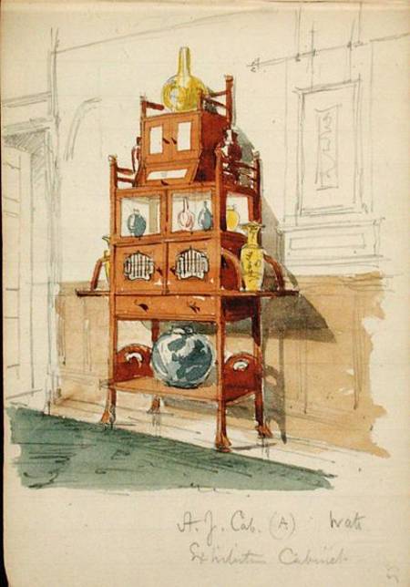 Exhibition Cabinet od Edward William Godwin