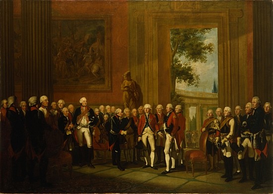 Reception for the Duke of York in Sanssouci, c.1785 od Edward Francis (Francesco Calza) Cunningham
