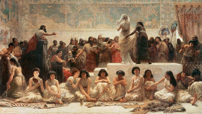 The Babylonian Marriage Market od Edwin Long