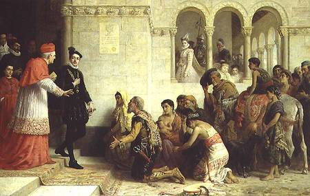 The Supplicants. The Expulsion of the Gypsies from Spain od Edwin Long