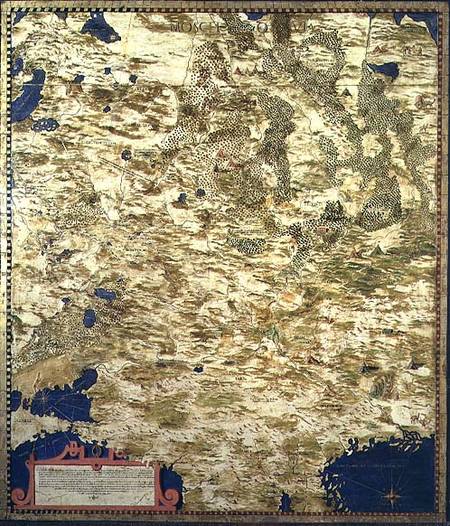 Map of Sixteenth Century Russia od Egnazio Bonsignori