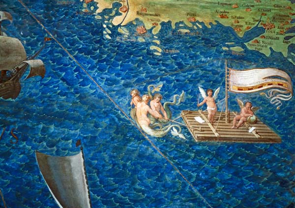 Raft of Cherubs, detail from the 'Galleria delle Carte Geografiche' od Egnazio Danti