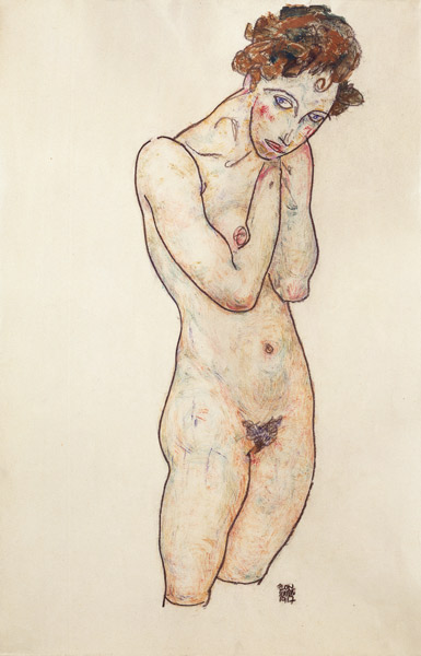 Stationary female act. od Egon Schiele