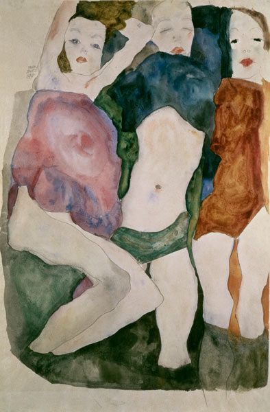 Three girls od Egon Schiele