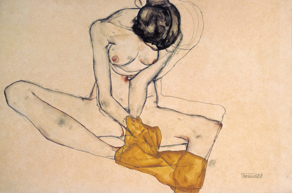 Female Nude od Egon Schiele