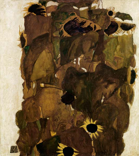 Sunflowers l od Egon Schiele