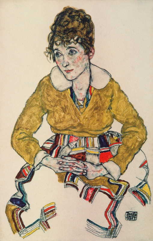 Portrait of the wife of the artist. od Egon Schiele