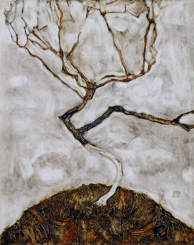 Small Tree in Late Autumn od Egon Schiele