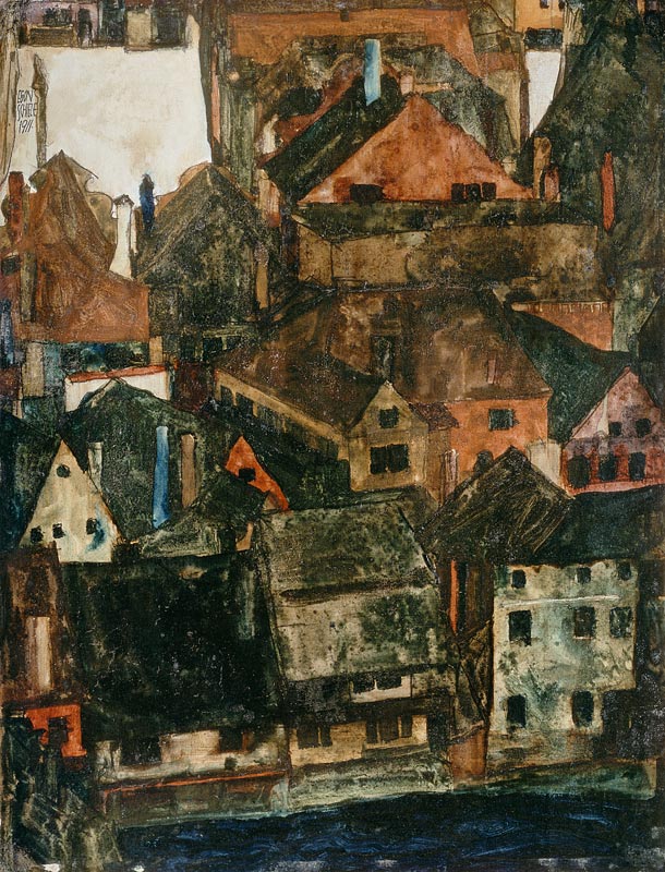Krumau od Egon Schiele