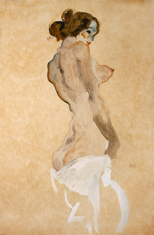 Standing Female Nude od Egon Schiele