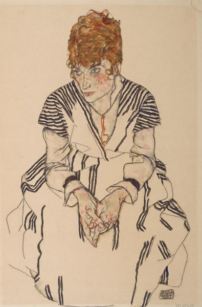 Portrait of the Artist's Sister-in-Law, Adele Harms od Egon Schiele