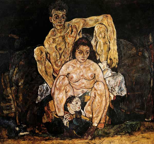 The family od Egon Schiele