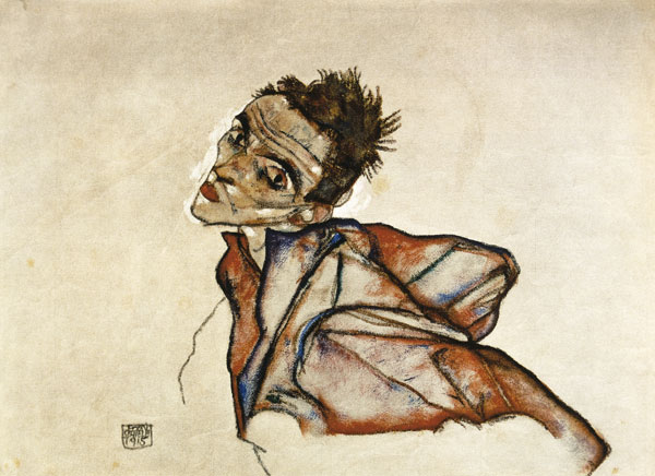 Self-portrait od Egon Schiele