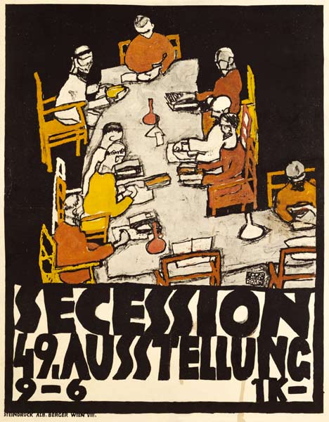 Poster for the 19th secession exhibition od Egon Schiele