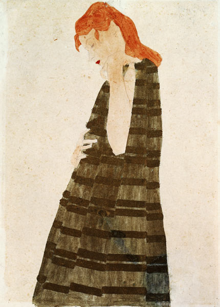 Woman in a Golden Cape od Egon Schiele
