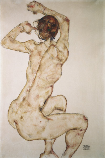 The crouching down od Egon Schiele