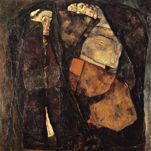 Pregnant woman and death. od Egon Schiele