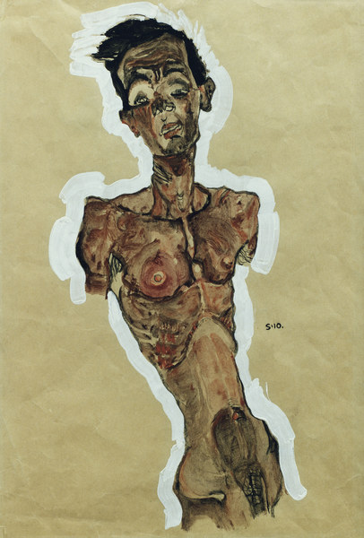 Self-Portrait Nude 1910 od Egon Schiele