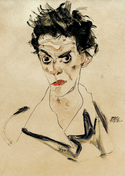 Self-portrait 1912 od Egon Schiele