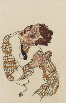 Self-portrait with checkered shirt