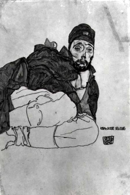 A Sick Russian od Egon Schiele