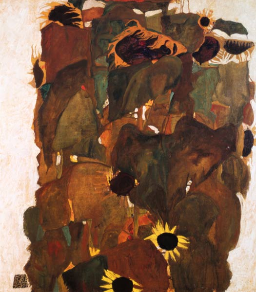Sunflowers II, 1911 od Egon Schiele