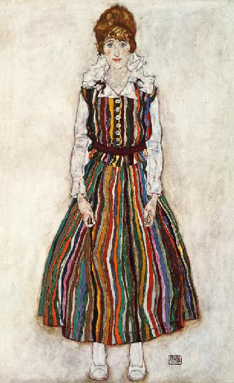 Portrait of Edith Schiele, the artist's wife