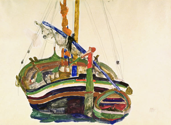 Trieste Fishing Boat od Egon Schiele