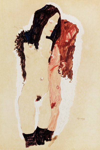 Two lying girls od Egon Schiele