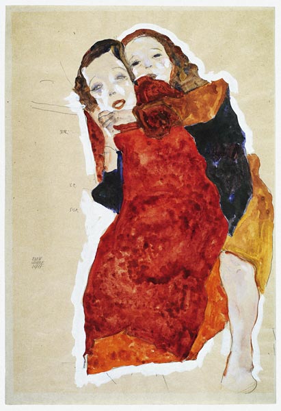 Two girls od Egon Schiele