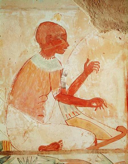 Blind Harpist Singing, from the Tomb of Nakht, New Kingdom od Egyptian