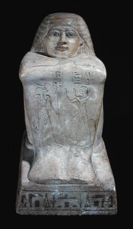 Block statue of Huy, Prefect of Memphis, Third Intermediate Period od Egyptian