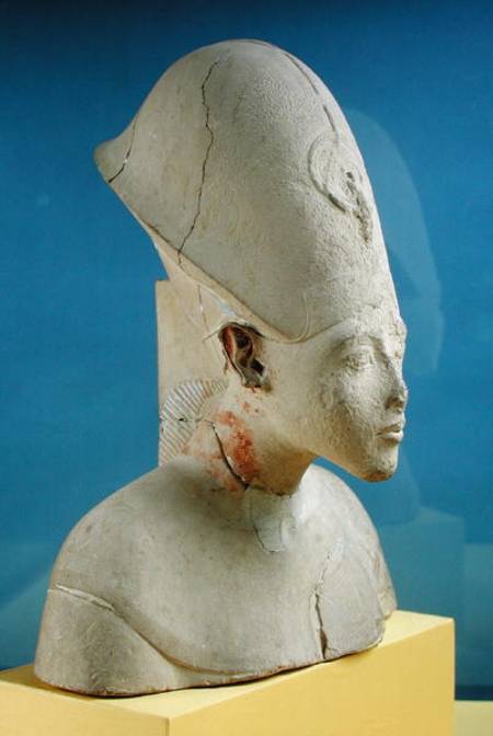 Bust of Amenophis IV (Akhenaten) from Tell el-Amarna, Amarna Period, New Kingdom od Egyptian