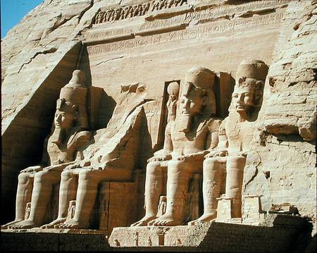 Colossal statues of Ramesses II, from the Temple of Ramesses II, New Kingdom od Egyptian