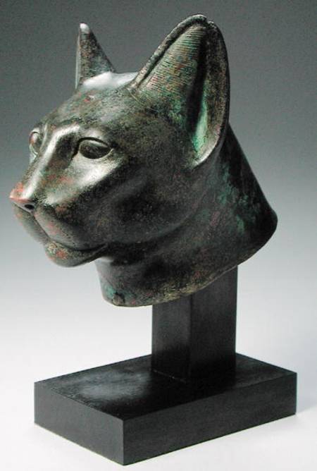Head of a cat, Late Period od Egyptian