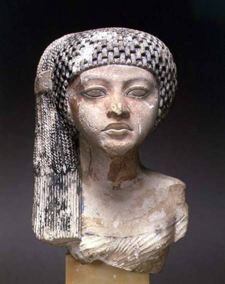 Head of a Princess from the family of Akhenaten, New Kingdom od Egyptian