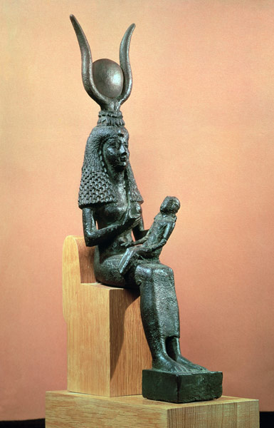 Isis suckling the infant Horus od Egyptian