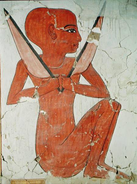 Naos deity, from the Tomb of Nefertari, New Kingdom od Egyptian