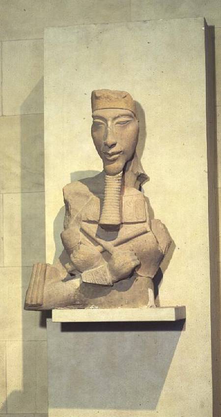 Osiride pillar of Amenophis IV (Akhenaten) from Karnak, New Kingdom od Egyptian