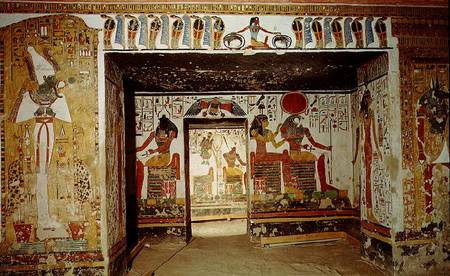 Two rooms from the Tomb of Nefertari (photo) od Egyptian