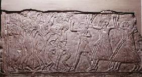 Relief depicting a funeral cortege, from Saqqara