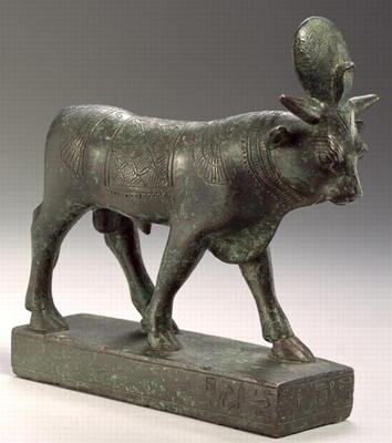 Apis bull, Late Period (solid cast bronze) od Egyptian 26th Dynasty