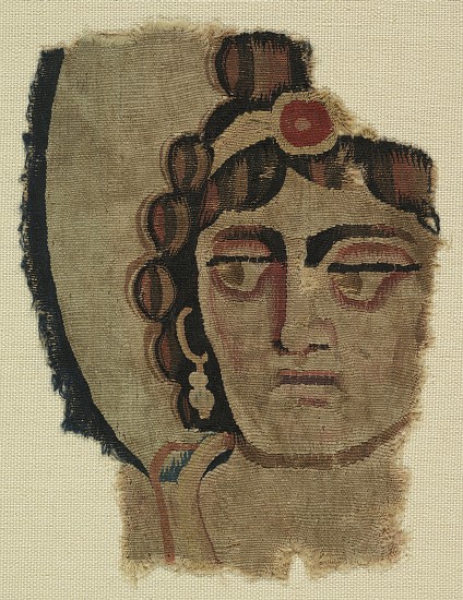 Fragment of a Woman's Head, Coptic od Egyptian School
