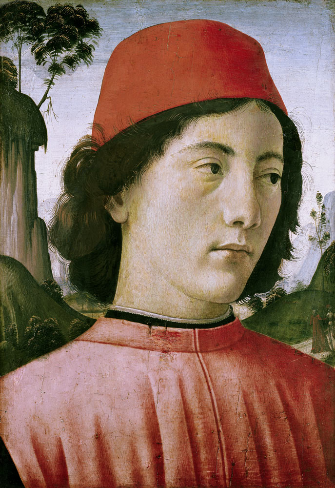 Portrait of a Young Man od  (eigentl. Domenico Tommaso Bigordi) Ghirlandaio Domenico