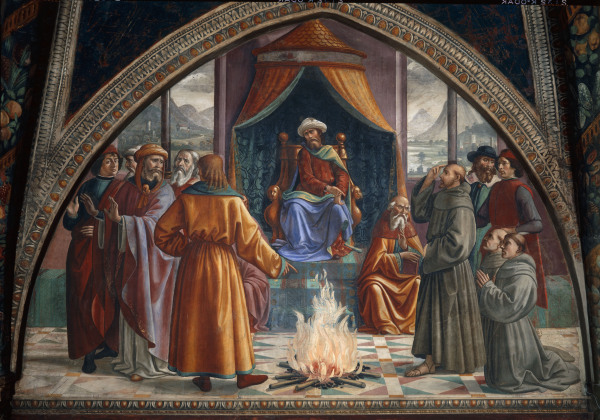 St.Francis bef.the Sultan od  (eigentl. Domenico Tommaso Bigordi) Ghirlandaio Domenico