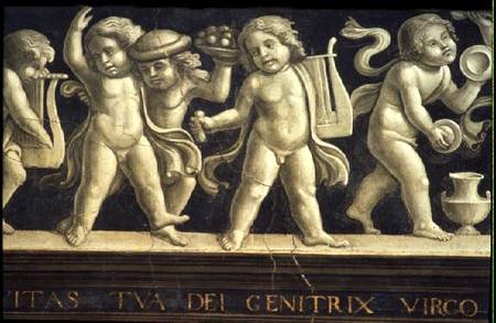 Frieze of Cherubs, from the Birth of the Virgin od  (eigentl. Domenico Tommaso Bigordi) Ghirlandaio Domenico