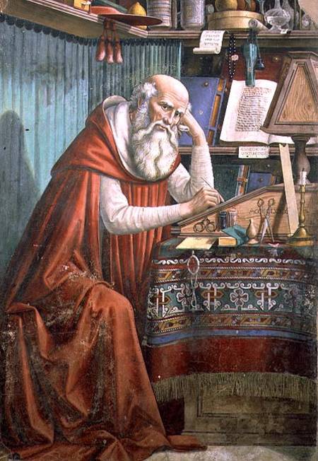 St. Jerome in his Study od  (eigentl. Domenico Tommaso Bigordi) Ghirlandaio Domenico