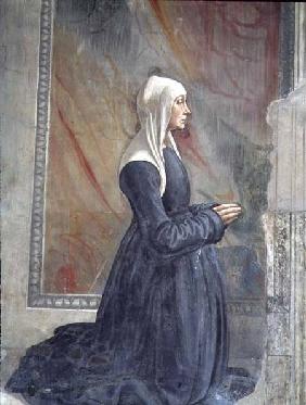 Portrait of a female member of the Sassetti family, from the Cycle of St. Francis, Sassetti chapel