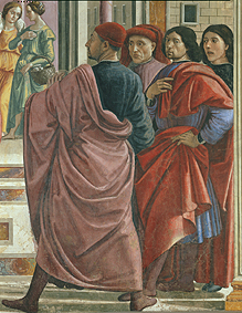 Die Vertreibung Joachims aus dem Tempel (Detail) od  (eigentl. Domenico Tommaso Bigordi) Ghirlandaio Domenico