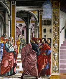 Die Vertreibung Joachims aus dem Tempel. od  (eigentl. Domenico Tommaso Bigordi) Ghirlandaio Domenico